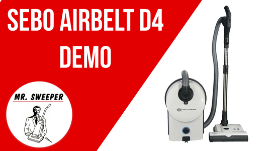 Sebo Airbelt D4 Product Demonstration. New YouTube Video!