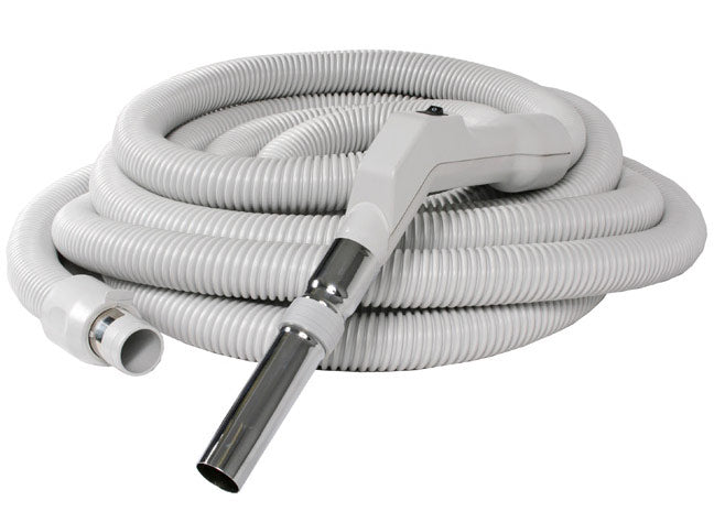 Low Voltage Hose with Suction Control Switch - Grey (30Ft Friction Fit)