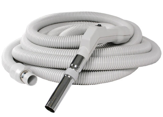 Low Voltage Hose with Suction Control Switch - Grey (35 Ft Friction Fit)