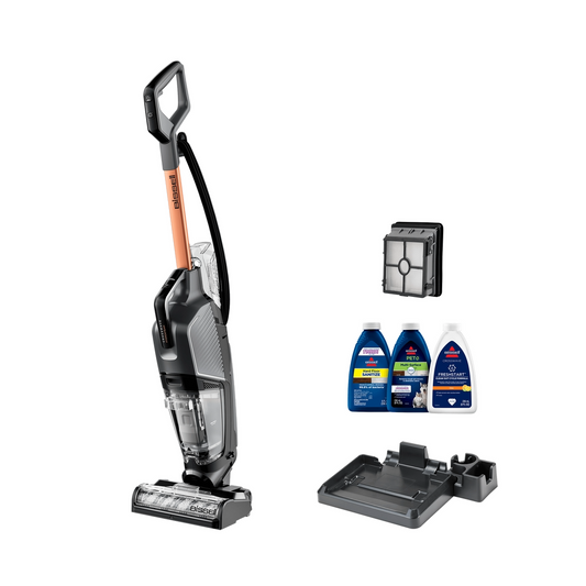 BISSELL® CrossWave® HydroSteam™  Wet Dry Vac, Multi-Purpose Vacuum, Wash, and Steam, Sanitize Formula Included, 35151, Multicolor, Upright