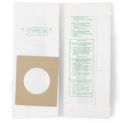 HOOVER TYPE R30 DVC PAPER BAGS, Micro w/CLOSURE, 5/Pk +2 Filters DVC555