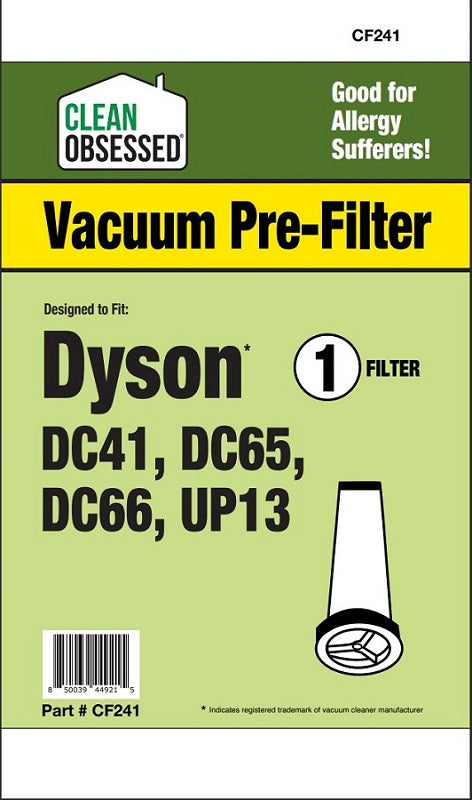 CLEAN OBSESSED DYSON DC41 DC65 DC66 UP13 PRE-MOTOR FILTER (REPL) CF241