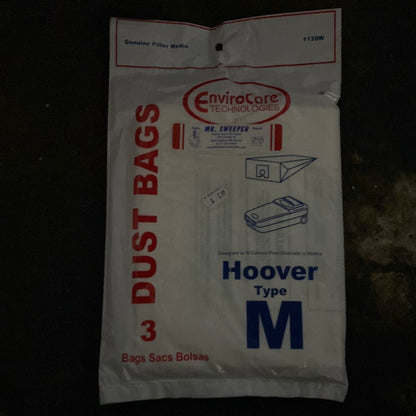 PAPER BAGS-HOOVER,M,3PK,DIMENSION,CANISTER ENVIROCARE 113SW